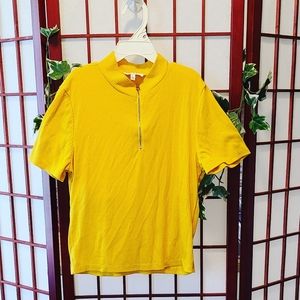Love J Yellow shirt with Zipper -junior si…
